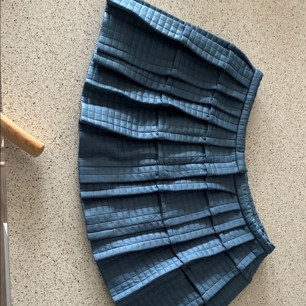 Balenciaga Quilted Blue Mini Skirt